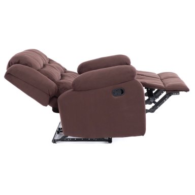 LIVING RECLINABLE SOFA 3 CUERPOS + SOFA 2 CUERPOS CAFE  OSCURO NORMAN 2011DBR - 9