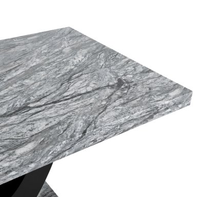 JUEGO DE COMEDOR 6 SILLAS MODERNO MOON MARMOL GRIS D6058 - 5