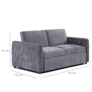 SOFA CAMA 2 CUERPOS MODERNO NEW DALLAS GRIS - 3