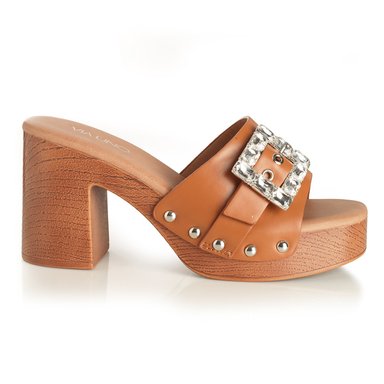 SANDALIA MUJER VIA UNO CAMEL 22633618 - 1