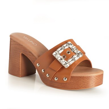 SANDALIA MUJER VIA UNO CAMEL 22633618 - 4