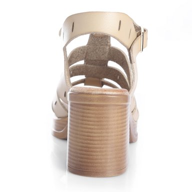 SANDALIA MUJER VIA UNO BEIGE 22633613 - 2