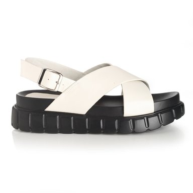 SANDALIA MUJER VIA UNO BEIGE 22641604 - 1