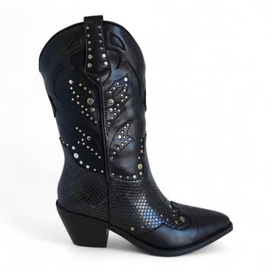 BOTA MUJER VIA UNO WESTWINTER MONTANA NEGRO/NEGRO - 1