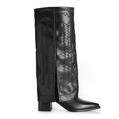 BOTA MUJER VIA UNO WESTWINTER GOLD NEGRO - 1