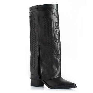BOTA MUJER VIA UNO WESTWINTER GOLD NEGRO - 4