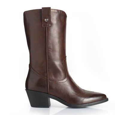 BOTA MUJER VIA UNO WESTWINTER SPUR MARRON - 1