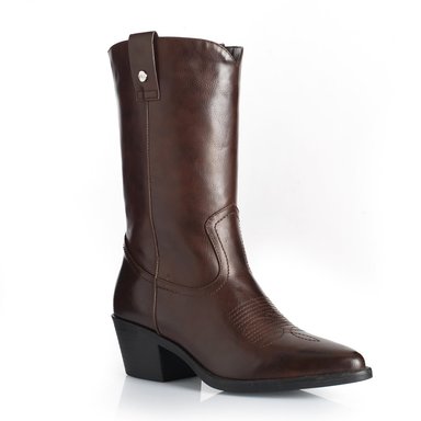 BOTA MUJER VIA UNO WESTWINTER SPUR MARRON - 4