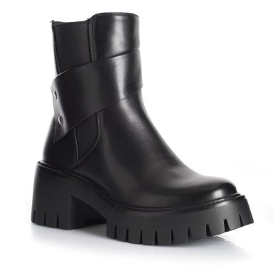 BOTIN MUJER VIA UNO WESTWINTER SLATE NEGRO - 4