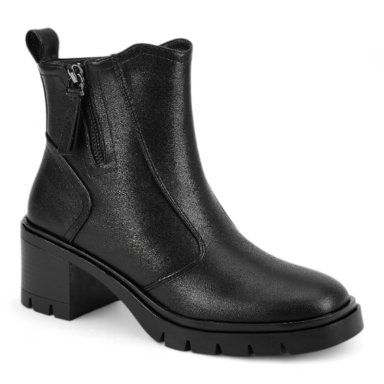 BOTIN MUJER VIA UNO WESTWINTER CAMEL NEGRO - 4