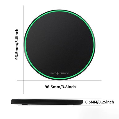 CARGADOR INALÁMBRICO QI 20W COMPATIBLE CON IPHONE Y ANDROID - 6
