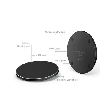 CARGADOR INALÁMBRICO QI 20W COMPATIBLE CON IPHONE Y ANDROID - 7