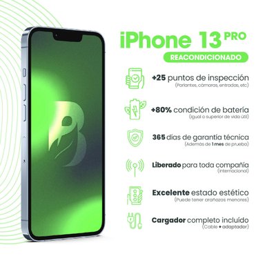 IPHONE 13 PRO 128GB - AZUL SIERRA RECONDICIONADO - 6