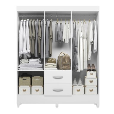 CLOSET 6P MOBI WHITE - 4