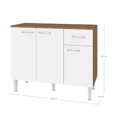 MUEBLE VEKKA HOME EVANDRO BASE 105 CM MDP - 7