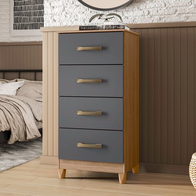 COMBO CLOSET VEKKA HOME MOBI 6 PUERTAS 2 CAJONES + COMODA 4 CAJONES GRAFITO - 3