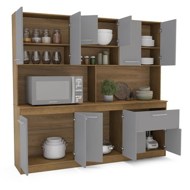 KIT COCINA VEKKA HOME BUCK MDP GRIS 180 GREY - 3