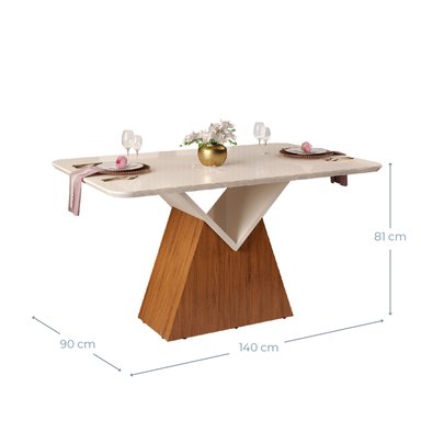 JUEGO DE COMEDOR VEKKA HOME ARGO LIA 6 SILLAS - 6
