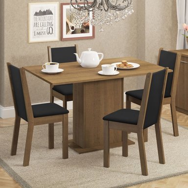 JUEGO DE COMEDOR VEKKA HOME CELINE GRECO 4 SILLAS - 1