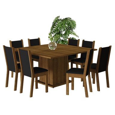 JUEGO DE COMEDOR VEKKA HOME CLARICE GRECO 8 SILLAS - 2
