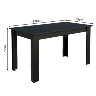 JUEGO DE COMEDOR VEKKA HOME LOLA NELLY 4 SILLAS - 6