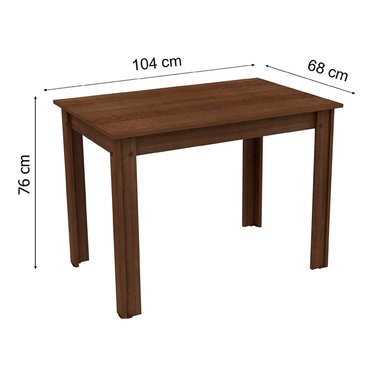 JUEGO DE COMEDOR VEKKA HOME LUNA LEONE 4 SILLAS - 6