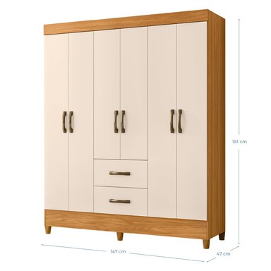 CLOSET VEKKA HOME MOBI 6 PUERTAS 2 CAJONES BEIGE - 3