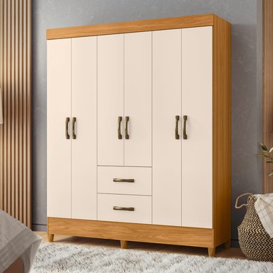 CLOSET VEKKA HOME MOBI 6 PUERTAS 2 CAJONES BEIGE - 4