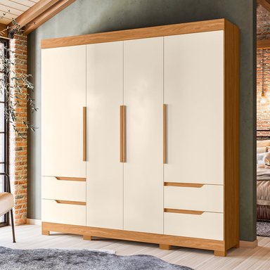 CLOSET VEKKA HOME VIVACCE 4 PUERTAS 4 CAJONES BEIGE - 1
