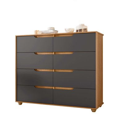 COMODA VEKKA HOME DOBLE EVO 8 CAJONES GRAFITO - 4