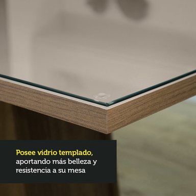 JUEGO COMEDOR VEKKA HOME LINDA FIORE 4 SILLAS - 6