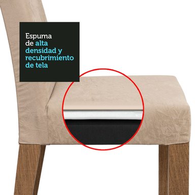 JUEGO COMEDOR VEKKA HOME LINDA FIORE 4 SILLAS - 9