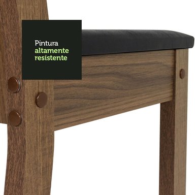 JUEGO DE COMEDOR VEKKA HOME ANGELO LUZ 6 SILLAS - 6