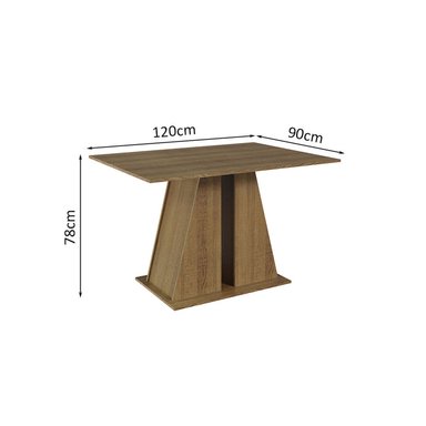 JUEGO DE COMEDOR VEKKA HOME ANGELO LUZ 6 SILLAS - 9