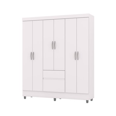 CLOSET 6 PUERTAS 2 CAJONES VEKKA HOME IDEAL BLANCO - 5