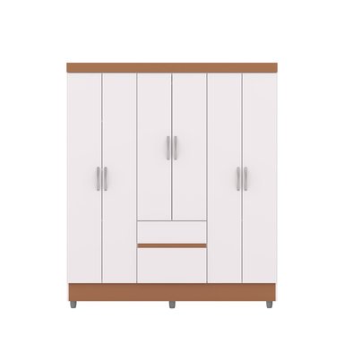 CLOSET 6 PUERTAS 2 CAJONES VEKKA HOME IDEAL BLANCO - 8