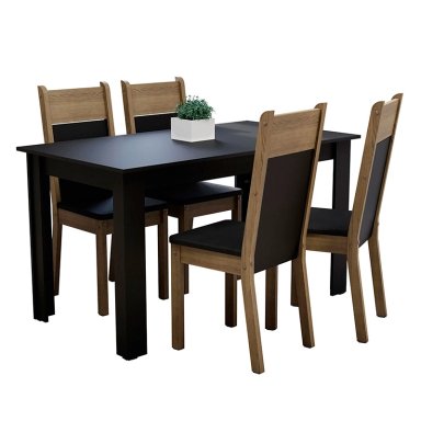JUEGO DE COMEDOR VEKKA HOME LOLA NELLY 4 SILLAS - 3