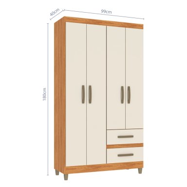 CLOSET LISBOA BEIGE 4P 2C VEKKAHOME - 4