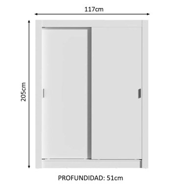 CLOSET DENVER BLANCO 2P VEKKAHOME - 4