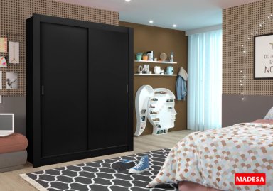 CLOSET DENVER NEGRO 2P VEKKAHOME - 4