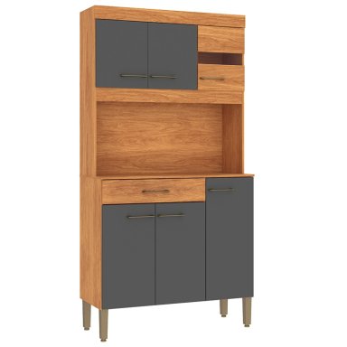 KIT COCINA CARLA GRAFITO 6P 1C VEKKAHOME - 2