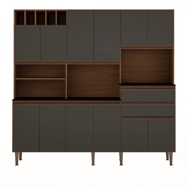 KIT COCINA MALBEC GRIS 12P 2C VEKKAHOME - 2