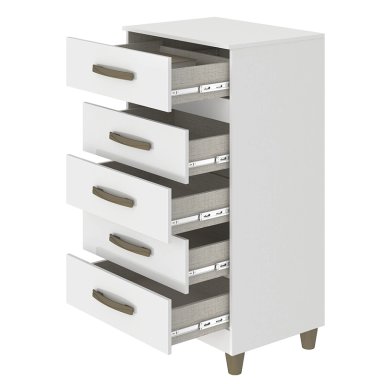 COMODA MALTA BLANCA 5C VEKKAHOME - 3