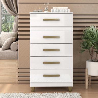 COMODA MALTA BLANCA 5C VEKKAHOME - 5