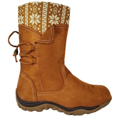 BOTAS DE MUJER SIN TACO GAMUZA - 1