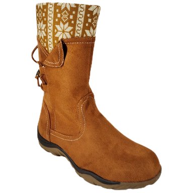 BOTAS DE MUJER SIN TACO GAMUZA - 4