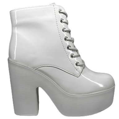 BOTÍN MUJER BLANCO TACO ALTO CON PLATAFORMA 260 YASNA CASUAL - 1