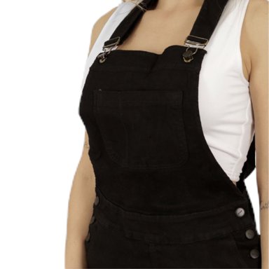 JARDINERA FALDA DE JEANS MUJER MEGABAZAR NEGRO J5029 29 YASSNE - 4