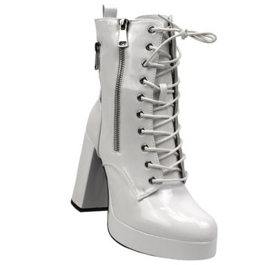 BOTIN DE MUJER TACO ALTO 326 YASSNE BLANCO - 2