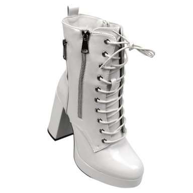 BOTIN DE MUJER TACO ALTO 326 YASSNE BLANCO - 3
